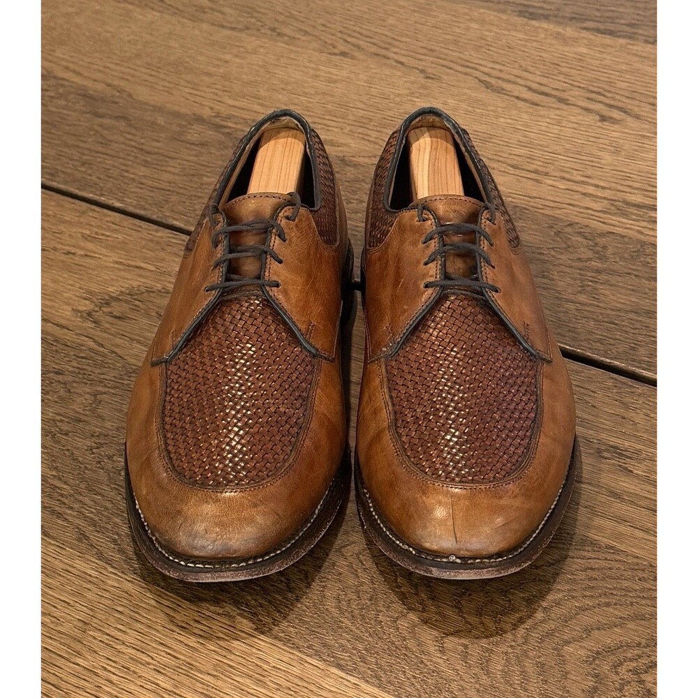 Allen Edmonds Norfolk Woven Leather Derby Oxford Dress Shoes Men’s Sz 10.5D - Picture 3 of 12